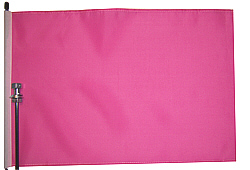 Pink bicycle flag